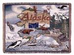 State of Alaska Tapestry Throw