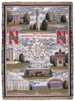 Collegiate - University of Nebraska Tapestry Throw