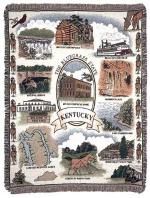 State of Kentucky Tapestry Throw