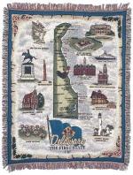 State of Delaware Tapestry Throw
