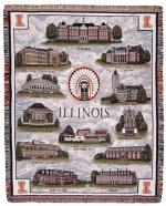 Collegiate - University of Illinois Tapestry Throw