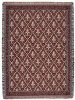 Fleur De Lis - Brick Red Tapestry Throw