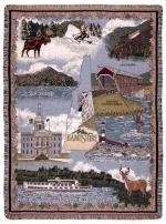 State of New Hampshire Tapestry Throw