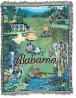 State of Alabama Tapestry Throw