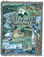 State of Mississippi Tapestry Throw
