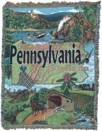 State of Pennsylvania Tapestry Throw