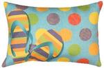 Tropical Flip Flops CLIMAWEAVE Pillows