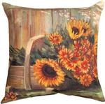 NEW Garden Sunflower CLIMAWEAVE Pillows