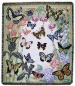 Butterflies Are Free Tapestry Throw