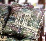 The Garden of Prayer Tapestry Pillow