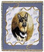 Pedigree German Shepherd Tapestry Throw