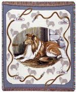 Pedigree Collie Tapestry Throw