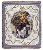 Pedigree Poodle Tapestry Throw