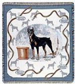 Pedigree Doberman Tapestry Throw