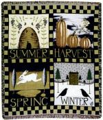 Four Seasons Tapestry Throw