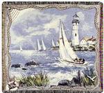 Morning Sail Tapestry Throw