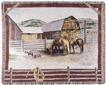 Ranch Life Tapestry Throw