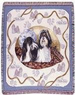 Pedigree Shih-Tzu Tapestry Throw