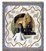Pedigree Cocker Spaniel Tapestry Throw