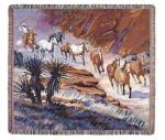 Coming Through The Canyon Tapestry Throw