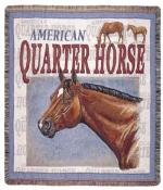 American Quarter Horse Tapestry Throw