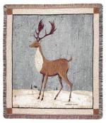 Winter Deer Tapestry Throw