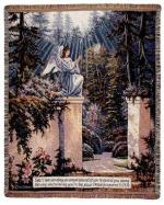 Garden Angel Tapestry Throw