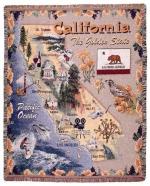 State of California Tapestry Throw