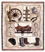 Saddle Up Tapestry Throw