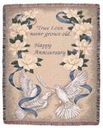 Happy Anniversary Tapestry Throw