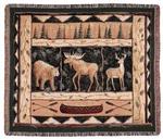 Woodland Animals Tapestry Throw