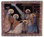 Adoration Of The Magi Tapestry Throw