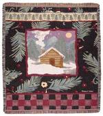 Cabin Plaid Tapestry Throw