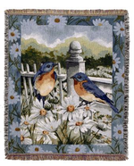  NEW Bluebird Summer Tapestry Throw