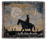 NEW True Cowboy Tapestry Throw