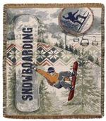  NEW Snowboarding Tapestry Throw
