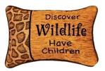 Discover Wildlife Tapestry Word Pillow