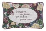 Daughters Are Forever Pillow Talk Tapestry Message Pillow