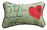 IN STOCK Dogs Leave Pawprints ... Tapestry Word Pillow