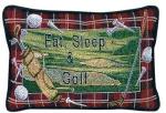 Eat Sleep And Golf Pillow Talk Tapestry Message Pillow