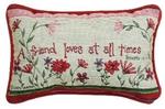 A Friend Loves At All Times Tapestry Word Pillow