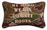 My Hero Wears Combat Boots Pillow Talk Tapestry Pillow
