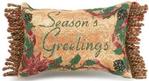 IN STOCK Christmas Bows of Gold Tapestry Word Pillow