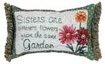 Sisters Tapestry Word Pillow