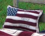 God Family Country Pillow Talk Tapestry Pillow