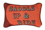 Saddle Up and Ride ... Tapestry Word Pillow