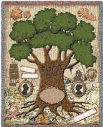 The Family Tree Tapestry Throw