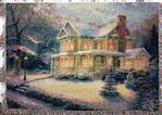 Victorian Christmas III Tapestry Throw