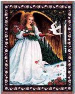 White Angel Tapestry Throw