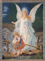 Receiving Her Wings Tapestry Throw